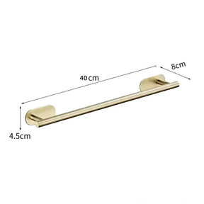 Kit Acessórios Banheiro Cabide Toalheiros Papeleira 4 Peças Dourado