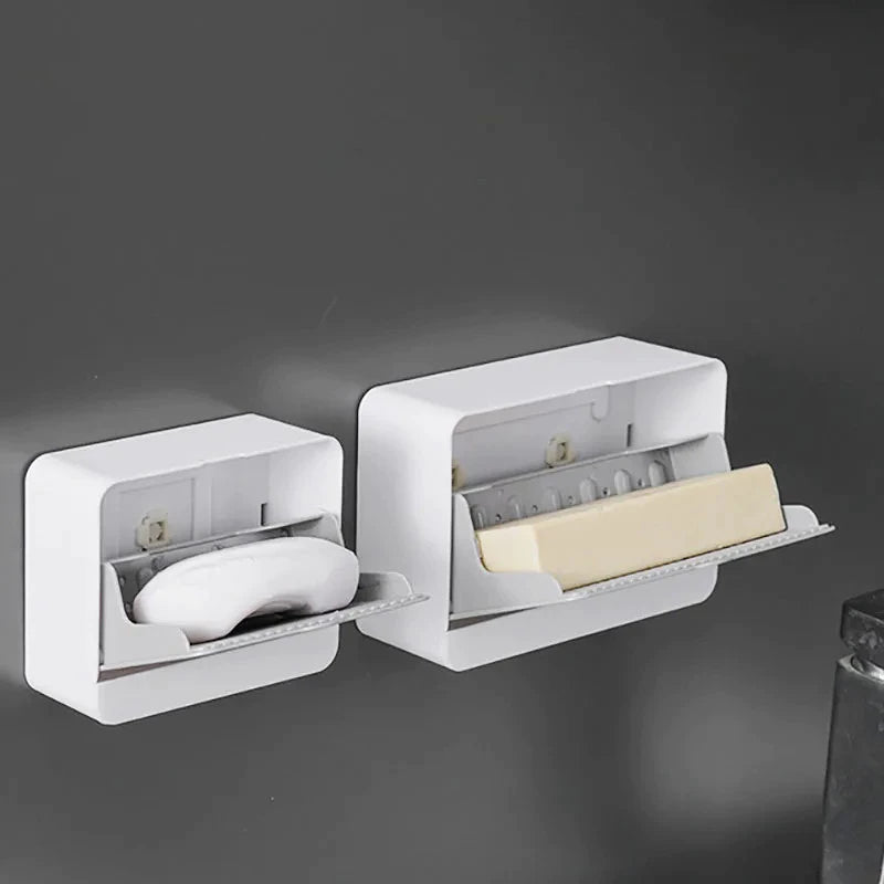 Saboneteira Suporte para Parede com Fixação Adesiva – Porta Sabonete Prático e Sem Perfuração