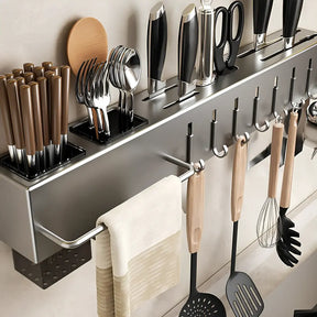 Suporte para utensílios de cozinha, mantém seus utensílios organizados e sempre à mão.