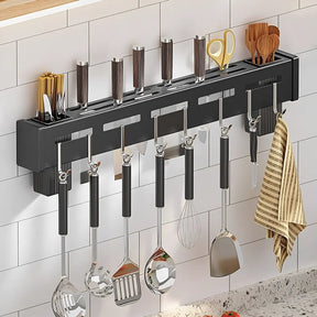 Organizador porta talheres e utensílios de cozinha, ideal para otimizar o espaço e manter tudo organizado.