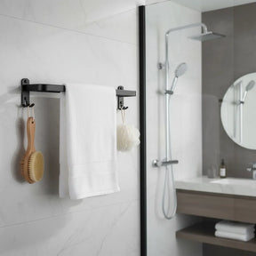 Toalheiro Banheiro Premium Sem Furos Preto