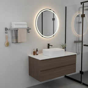 Toalheiro premium cinza com acabamento sofisticado