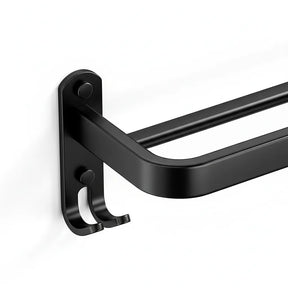 Toalheiro Banheiro Premium Sem Furos Preto