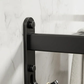 Toalheiro Banheiro Premium Sem Furos Preto
