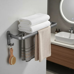 Suporte adesivo para toalhas de banheiro moderno