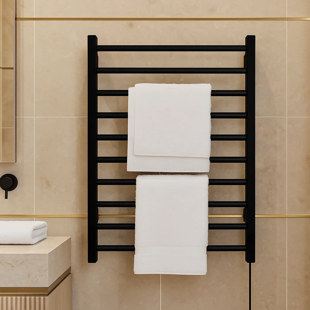 Toalheiro Térmico Alumínio Porta Toalha Electrowood Bivolt Aquece e Seca Toalhas