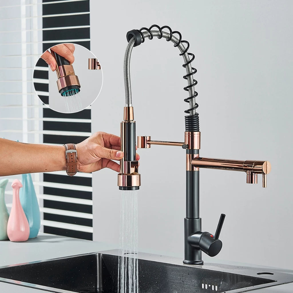 Torneira Cozinha Gourmet Monocomando Com Spray Extensor