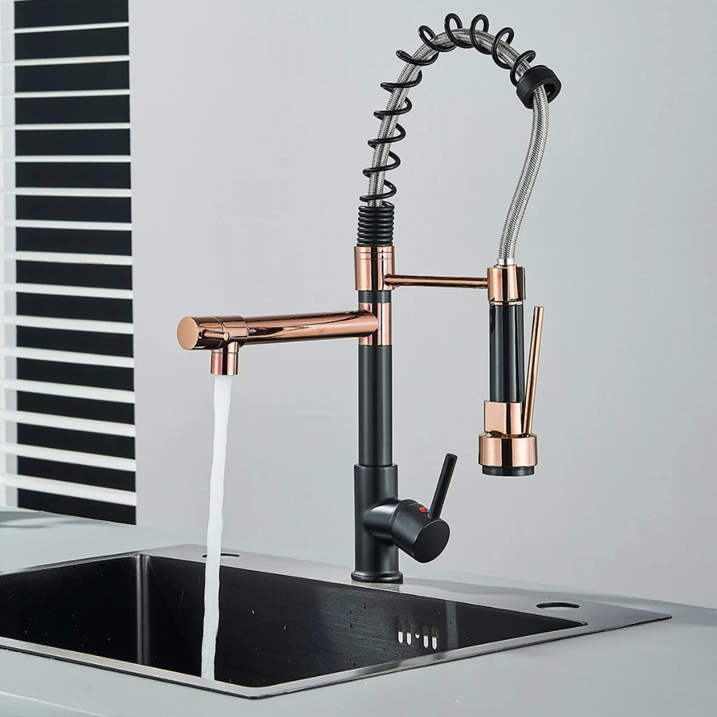 Torneira Cozinha Gourmet Monocomando Com Spray Extensor