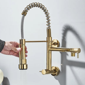 Torneira Cozinha Gourmet Monocomando De Parede Móvel Misturador Cozinha Água Fria