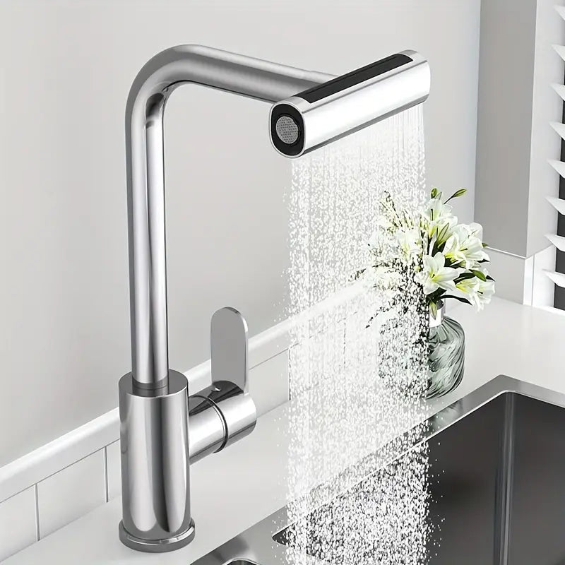 Torneira De Cozinha Cascata 360° Com 3 Funções